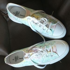 Time &Tru cotton candy tye-dye sneaker sz.8